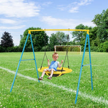 Load image into Gallery viewer, Swing Set w/40"� Saucer Tree Swing & Heavy Duty A-Frame Metal Swing Stand Combo