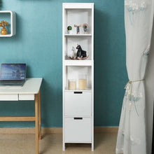Load image into Gallery viewer, 5-Tier Multifunctional Bathroom Floor Cabine Storage with 2 Drawers