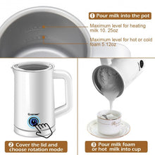 Load image into Gallery viewer, Electric Automatic Milk Magnetic Stirring Foam Maker