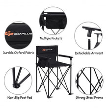 Load image into Gallery viewer, Portable 38'' Oversized High Camping Fishing Folding Chair
