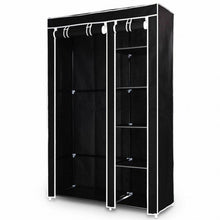 Load image into Gallery viewer, 69" Portable Closet Storage Organizer Clothes Wardrobe-Black
