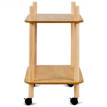 Load image into Gallery viewer, 2 Tier Rolling Utility Storage Rack Serving Cart