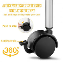 Load image into Gallery viewer, 5 Tier Mesh Rolling File Utility Cart Storage Basket-Gray