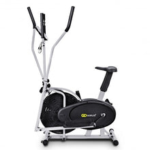 Load image into Gallery viewer, 2-in-1 Elliptical Dual Cross Trainer Machine Fan Bike