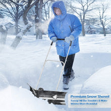 Load image into Gallery viewer, Dual Rolling Snow Pusher w/ 6" Wheels & Adjustable Handle