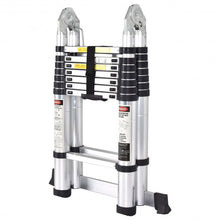 Load image into Gallery viewer, EN131 16.5FT Aluminum Ladder Telescoping Telescopic Extension Tall Multi Purpose