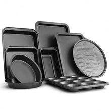 Load image into Gallery viewer, 10 Pcs Nonstick Bakeware Set Baking Roasting Cake Pans