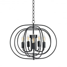 Load image into Gallery viewer, 16" Folding Rotatable Chandelier 5 Lights Metal Ceiling Lamp