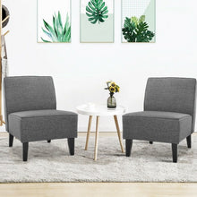 Load image into Gallery viewer, Contemporary Decor Solid Armless Accent Chair-Gray