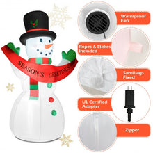 Load image into Gallery viewer, 6FT LED Yard Lawn Party Inflatable Christmas Snowman