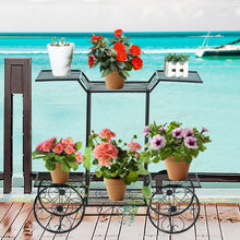 Load image into Gallery viewer, 6-Tier Garden Cart Flower Rack Display Decor Pot Plant Holder