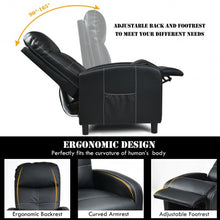 Load image into Gallery viewer, Massage Leather Recliner Chair with Remote Control