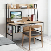 Load image into Gallery viewer, 47" Computer Desk Writing Study Table Workstation-Natural