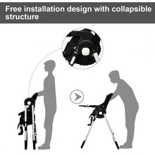 Load image into Gallery viewer, Foldable High chair with Multiple Adjustable Backrest-Black