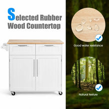 Load image into Gallery viewer, Heavy Duty Rolling Kitchen Cart-White