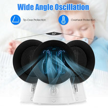 Load image into Gallery viewer, 1500 W Portable Mini Electric Desktop Fan heater-White