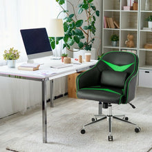 Load image into Gallery viewer, Office Chair Adjustable Height with Massage Lumbar Support-Green