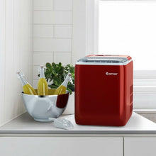 Load image into Gallery viewer, 44 lbs Portable Countertop Ice Maker Machine with Scoop-Red