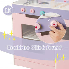 Load image into Gallery viewer, 2 in 1 Kitchen and Cafe Pretend Cooking Playset