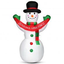 Load image into Gallery viewer, 6 Feet Inflatable Christmas Snowman with LED Lights Blow Up Outdoor Yard Decoration