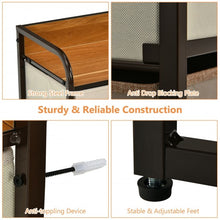 Load image into Gallery viewer, 5-Drawer Dresser Storage Tower with Fold-able Fabric Drawers