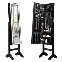 Load image into Gallery viewer, Attractive Rectangle Mirrored Jewelry Cabinet-Black