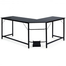 Load image into Gallery viewer, L Shaped Desk Corner Computer Desk PC Laptop Gaming Table Workstation-Black