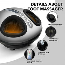 Load image into Gallery viewer, Foot Massager Machine with Heat and Calf Air Bag-Black