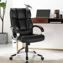 Load image into Gallery viewer, Big and Tall Adjustable High Back Leather Executive Computer Desk Chair