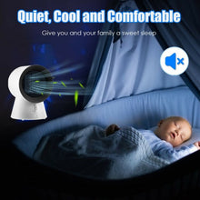 Load image into Gallery viewer, 1500 W Portable Mini Electric Desktop Fan heater-White