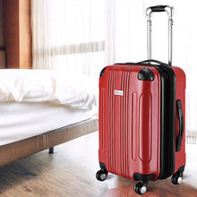 Load image into Gallery viewer, GLOBALWAY Expandable 20" ABS Carry On Luggage Travel Bag Trolley Suitcase-Red