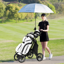 Load image into Gallery viewer, Lightweight Foldable Collapsible 4 Wheels Golf Push Cart-Gray