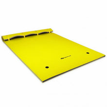 Load image into Gallery viewer, 9' x 6' 3 Layer Floating Water Pad Foam Mat -Yellow