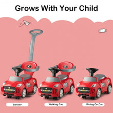 Load image into Gallery viewer, 3 in 1 Kids Ride on Push Car Stroller Toddler Wagon-Red