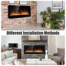Load image into Gallery viewer, 50 " Electric Fireplace Recessed Wall Mounted with Multicolor Flame
