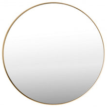 Load image into Gallery viewer, 27.5" Modern Metal Wall-Mounted Round Mirror for Bathroom-Golden