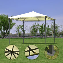 Load image into Gallery viewer, 10' x 10' Garden Square Gazebo Canopy Tent Shelter Awning-Beige