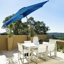 Load image into Gallery viewer, 9 ft Patio Outdoor Umbrella with Crank-Blue