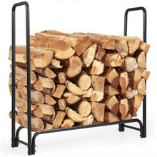 Load image into Gallery viewer, 4 Feet Outdoor Steel Firewood Log Rack