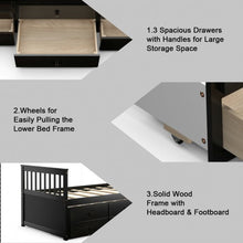 Load image into Gallery viewer, Alternative Twin Captain's Bunk Bed-Espresso