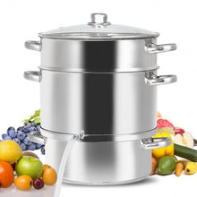 Load image into Gallery viewer, 11-Quart Stainless Steel Fruit Juicer Steamer