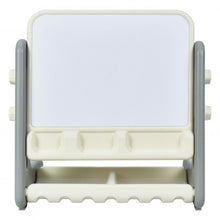 Load image into Gallery viewer, 2 in 1 Kids Easel Table and Chair Set with Adjustable Art Painting Board