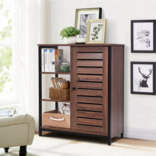 Load image into Gallery viewer, Industrial Bathroom Storage Free Standing Cabinet with 3 Shelves