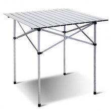 Load image into Gallery viewer, Roll Up Portable folding Camping Aluminum Picnic Table