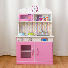Load image into Gallery viewer, Kids Wooden Pretend Cooking Playset Cookware Play Set Kitchen Toys-Pink
