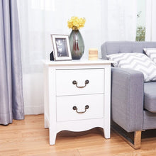 Load image into Gallery viewer, Modern Storage Bedroom End Beside Nightstand with 2 Drawers