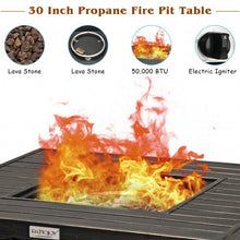 Load image into Gallery viewer, 30" 50000 BTU Square Propane Gas Fire Pit Table