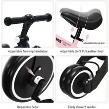 Load image into Gallery viewer, 3 in 1 3 Wheel Kids Tricycles with Adjustable Seat & Handlebarfor Ages 1-3-Pink