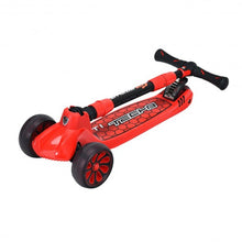 Load image into Gallery viewer, Adjustable Height Folding Aluminum Kids Kick Scooter-Red