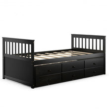 Load image into Gallery viewer, Alternative Twin Captain's Bunk Bed-Espresso